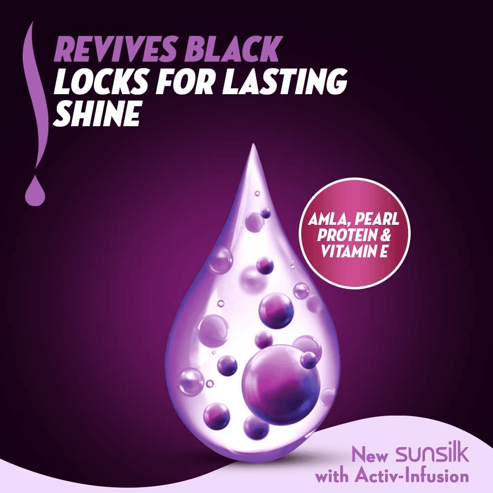 Sunsilk New Activ Infusion Stunning Black Shine Shampoo - 400ml - Pinoyhyper Sunsilk New Activ Infusion Stunning Black Shine Shampoo - 400ml - Pinoyhyper