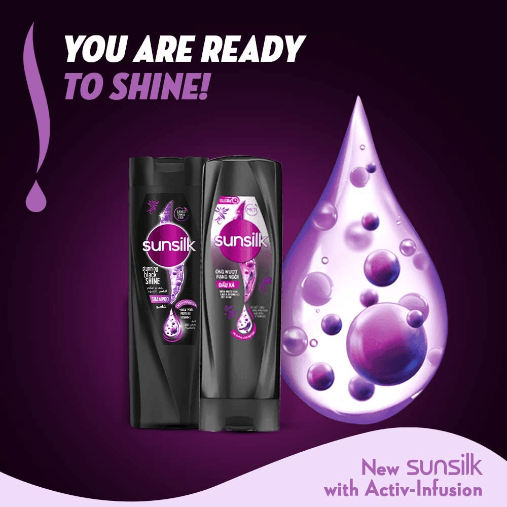 Sunsilk New Activ Infusion Stunning Black Shine Shampoo - 400ml - Pinoyhyper Sunsilk New Activ Infusion Stunning Black Shine Shampoo - 400ml - Pinoyhyper