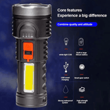 USB Rechargeable Portable LED Flashlight L-822 - Pinoyhyper