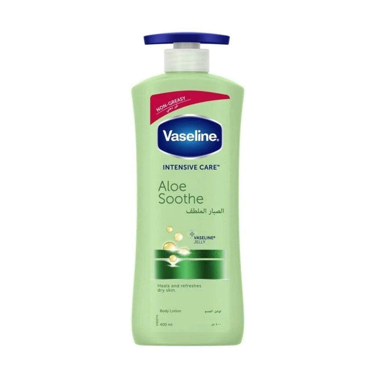 Vaseline Body Lotion Aloe Soothe Intensive Care (Pump) - 400ml - Pinoyhyper Vaseline Body Lotion Aloe Soothe Intensive Care (Pump) - 400ml - Pinoyhyper