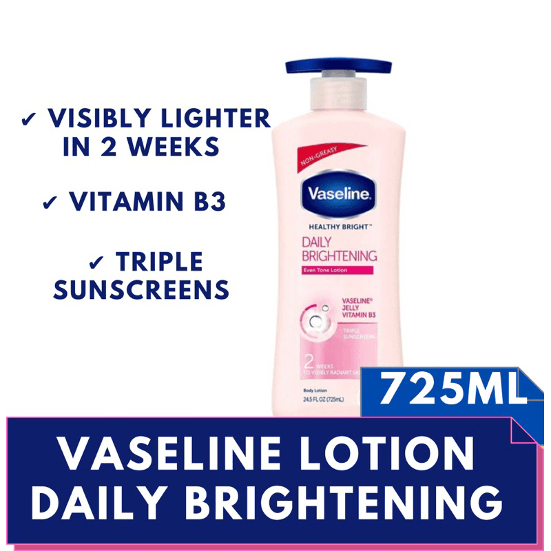 Vaseline Healthy Bright Daily Brightening Body Lotion - 725ml - Pinoyhyper Vaseline Healthy Bright Daily Brightening Body Lotion - 725ml - Pinoyhyper