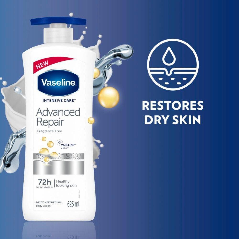 Vaseline Intensive Care Advanced Dry Skin Repair Fragrance Free Body Lotion - 725ml - Pinoyhyper Vaseline Intensive Care Advanced Dry Skin Repair Fragrance Free Body Lotion - 725ml - Pinoyhyper