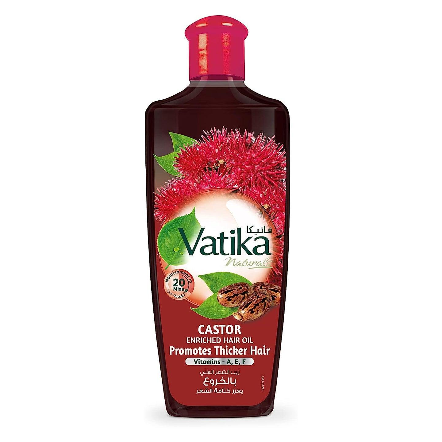 Vatika Naturals Castor Enriched Hair Oil - 200ml - Pinoyhyper Vatika Naturals Castor Enriched Hair Oil - 200ml - Pinoyhyper