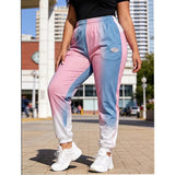 Women's Pastel Ombre Colorblock Joggers-DCX9606