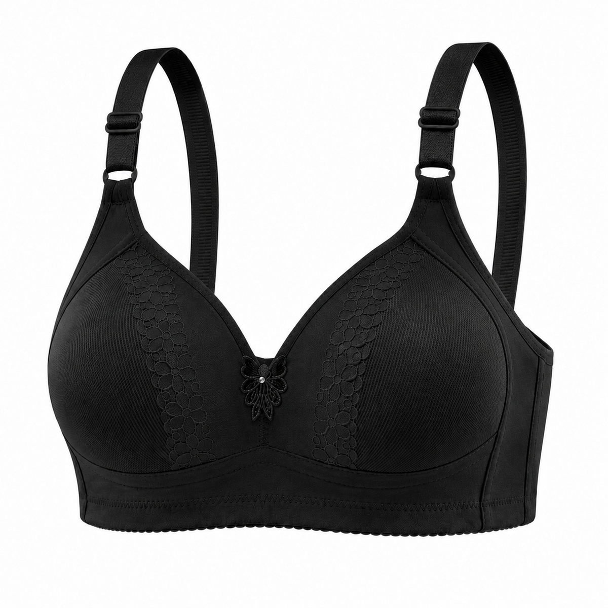 Adjustable Strap Seamless Comfort Bra - 398#