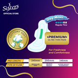 Sisters Ultra Comfort Premium Ultra Thin Pads with Wings - 6's