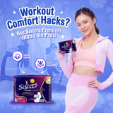 Sisters Ultra Comfort Premium Ultra Thin Pads with Wings - 6's