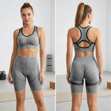Women's Seamless High Waist Gym Fitness Yoga Wear Set - CW2081