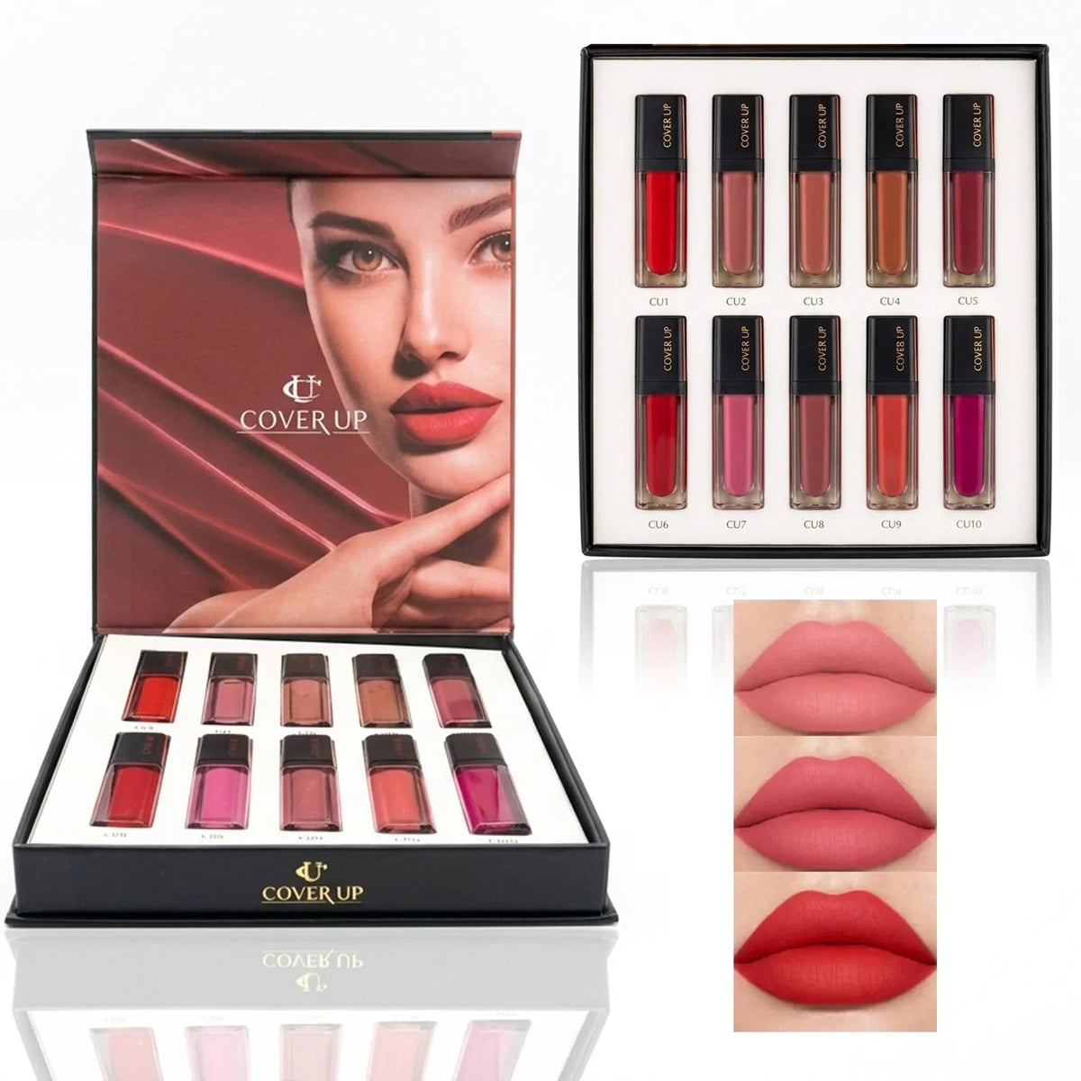 Cover Up Artist Silk Matte Lipgloss Beauty Set - 6g × 10Pcs
