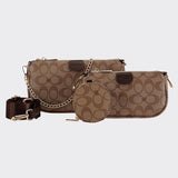 حقيبة كروس بودي أنيقة من BAGCO - مجموعة من 3 قطع - GN012304001