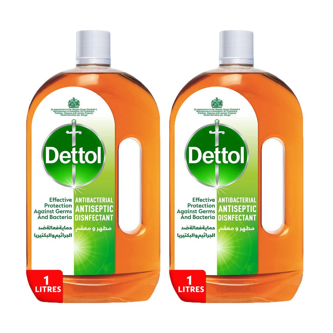 Dettol Antibacterial Antiseptic Disinfectant Liquid 2Pcs x 1L