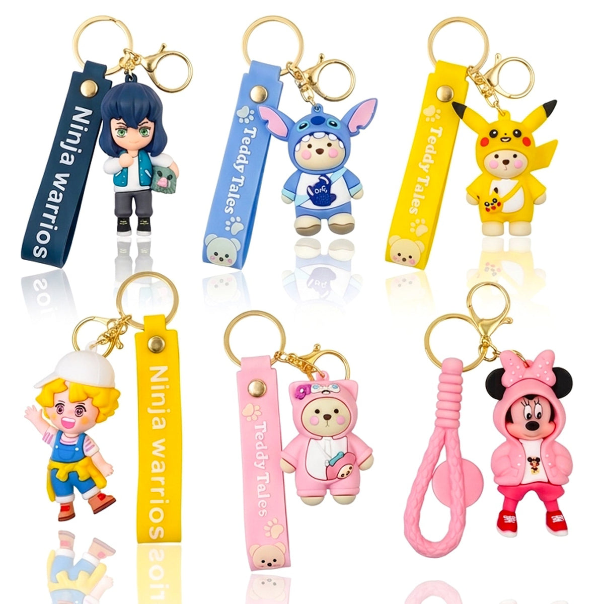 Fashionable 3D Cute Keychain - 1 Pcs (Assorted)