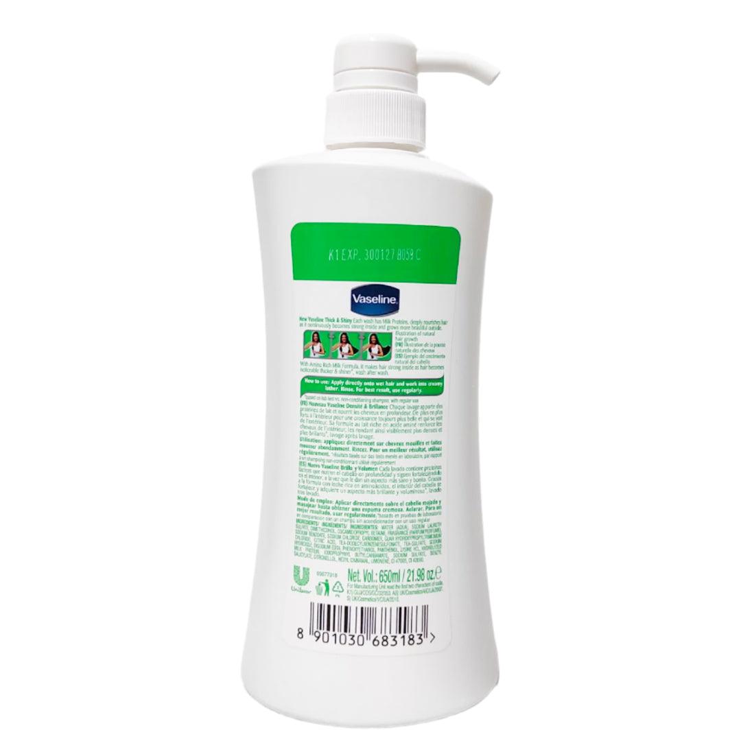 Vaseline Thick & Shiny Milk Nutrient Shampoo - 650ml