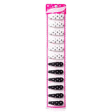 Korean Design Tic Tac Hair Clips - 12 Pcs