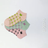 Soft Elastic Ankle Socks - 3 Pairs B-202-9