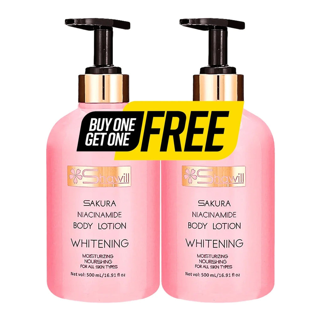 Shawill Sakura Niacinamide Brightening Body Lotion - 500ml (Buy 1