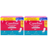 Carefree Cotton Normal Perfume Free Panty Liners - 2 × 76'S (Offer)