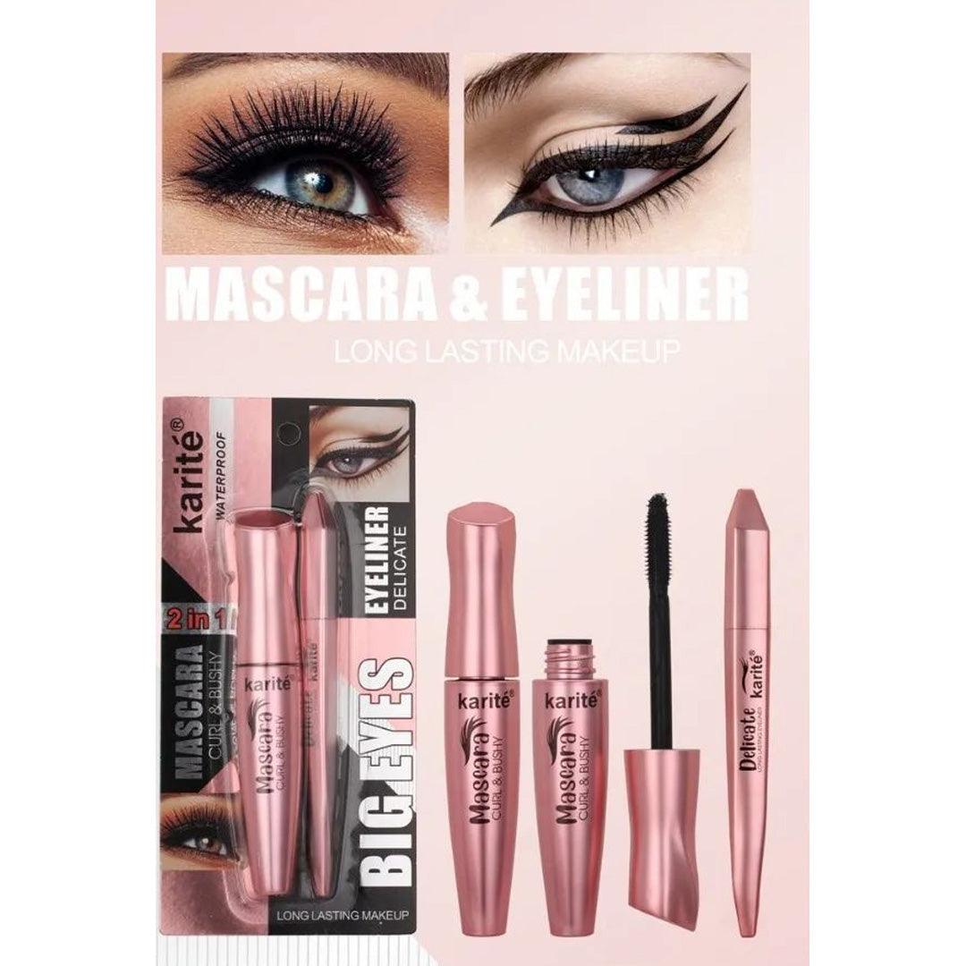 Karite 2 in 1 Big Eyes Mascara & Eyeliner - 15ml + 1ml