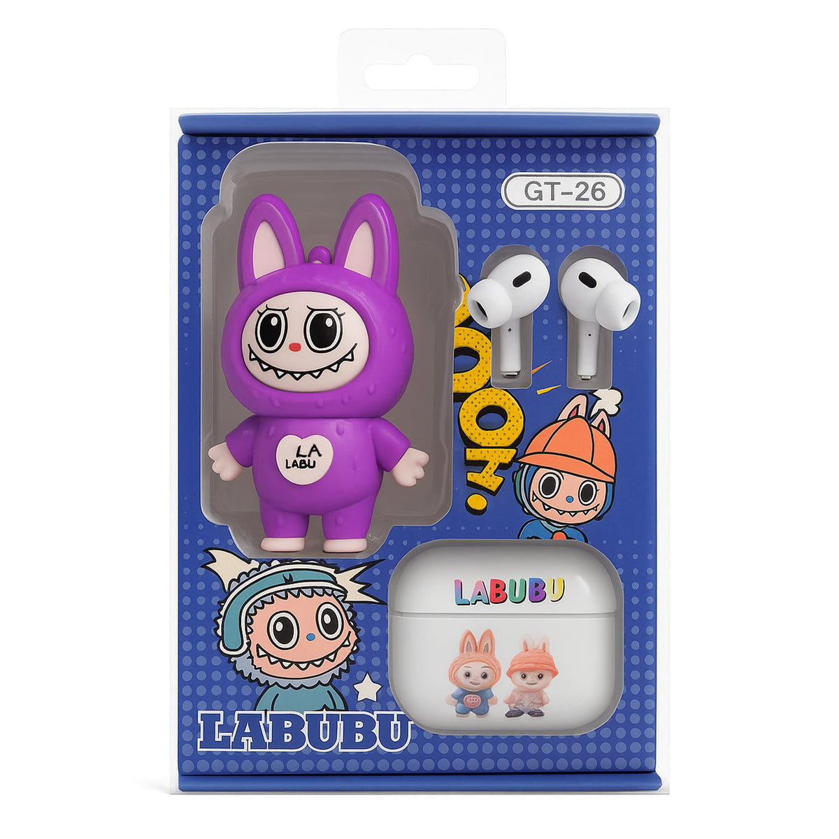 Labubu Wireless Earbuds With Face Changing Toy GT-26