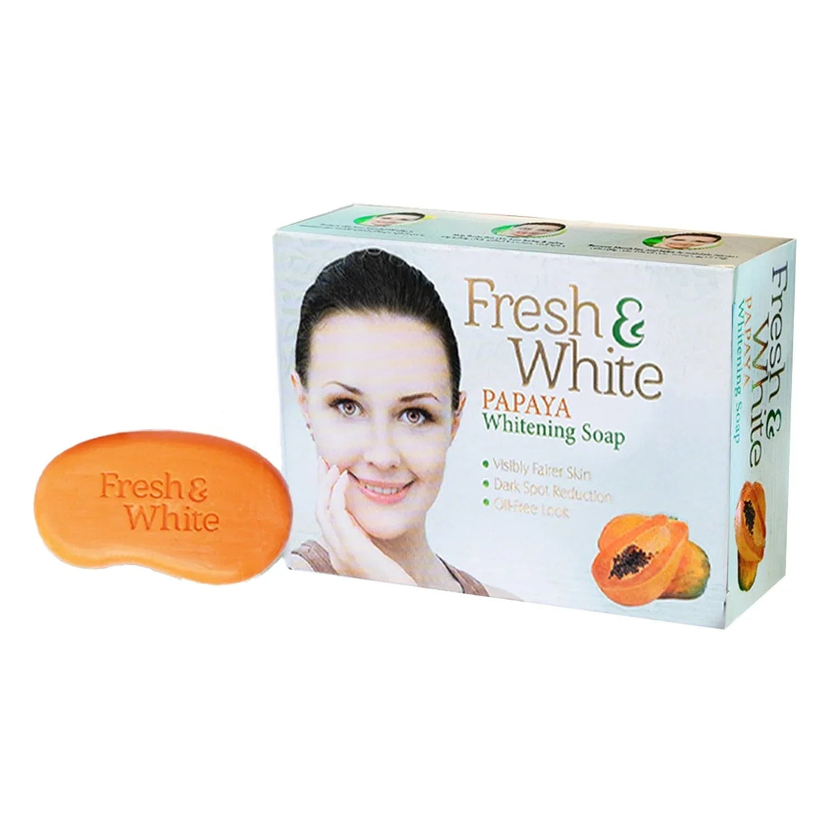 Fresh and White Papaya Brightening Soap - 80g