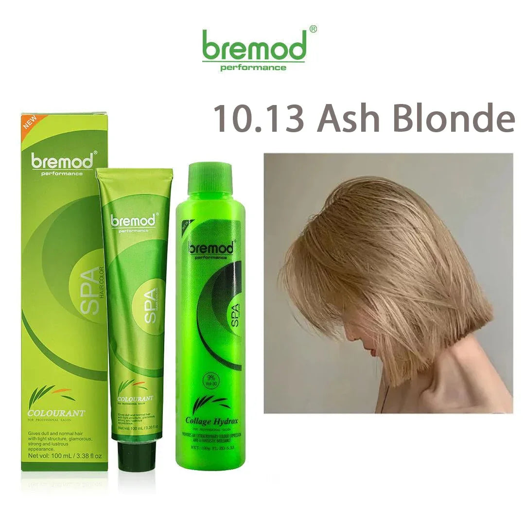Bremod Performance 10.13 Ash Blonde Hair Color With Oxidizer - 100ml+100g