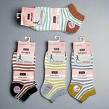 Best Quality Fashion Women's Cotton Socks - 3 Pairs B-012
