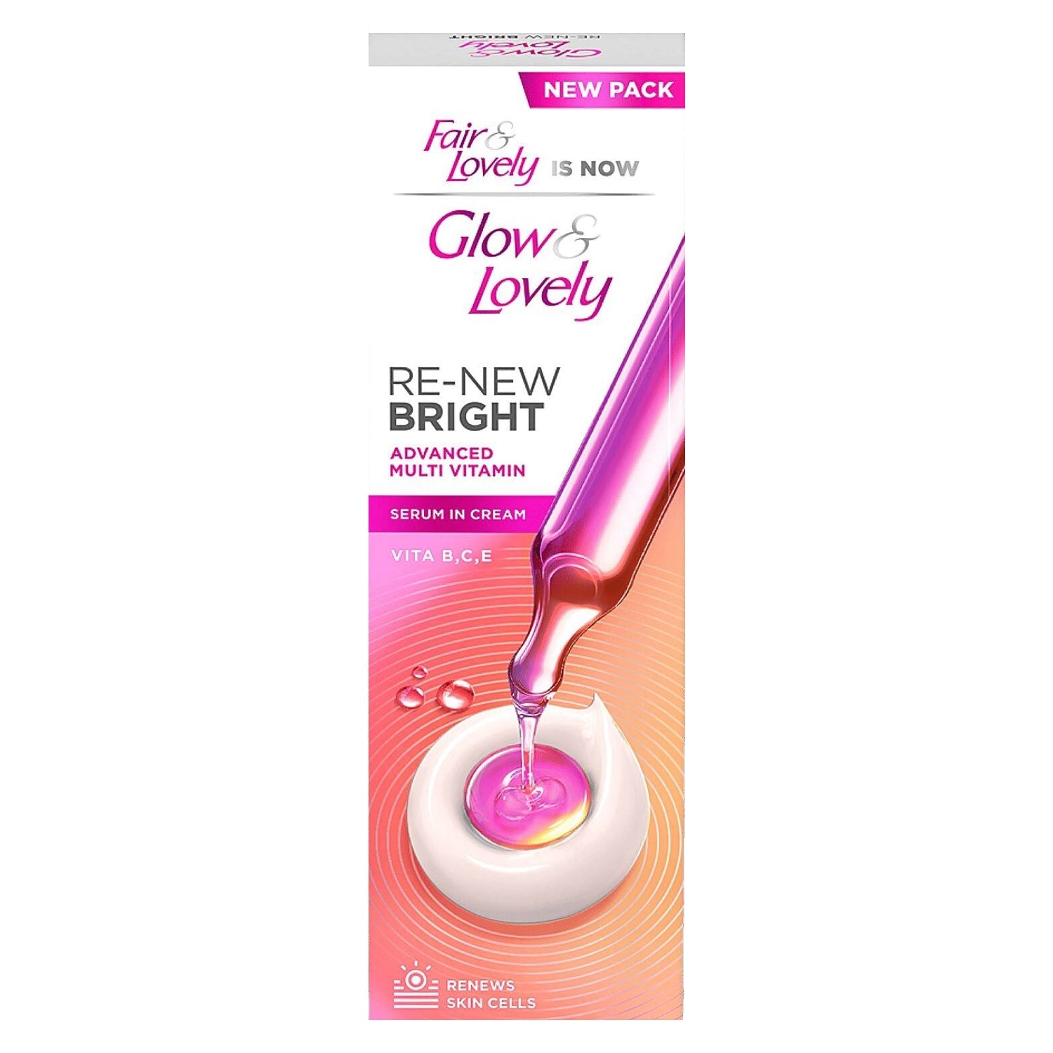 Glow & Lovely Re-New Bright Advanced Multi Vitamin Serum in Cream - 110g