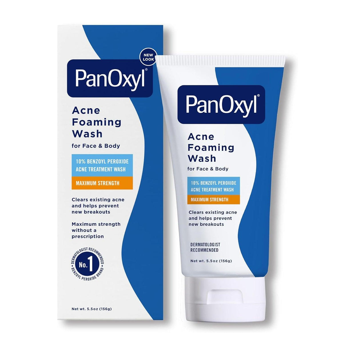 PanOxyl Acne Foaming Wash Benzoyl Peroxide 10% Maximum Strength - 156g