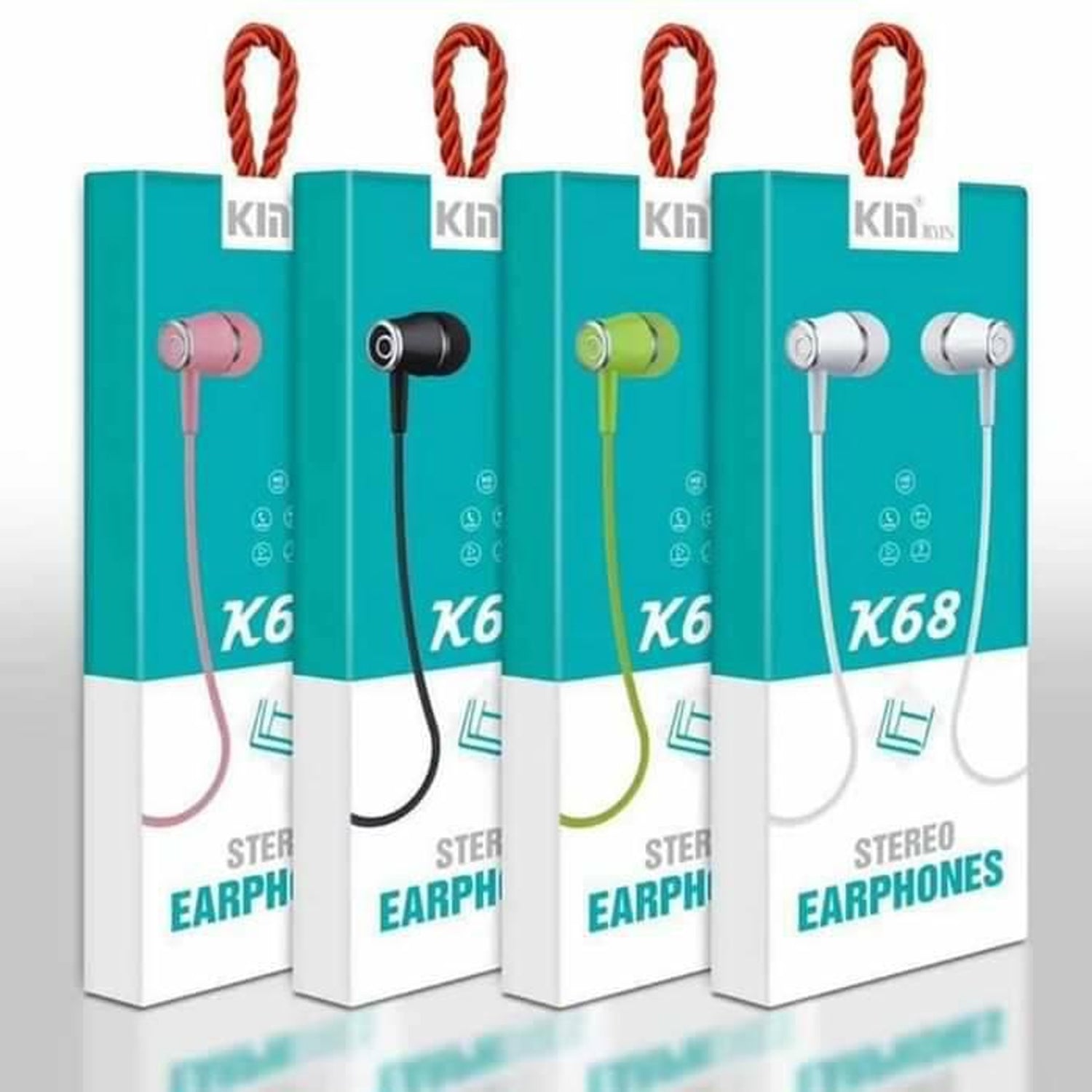 Kin Hi-Fi Stereo Wired Headphone (Assorted Color) - K68