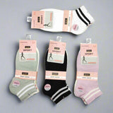 Best Quality Fashion Women's Cotton Socks - 3 Pairs B-020-12