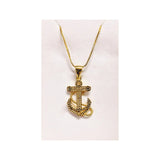 Unique Design Golden Stainless Steel Necklace with pendant - FJ4215