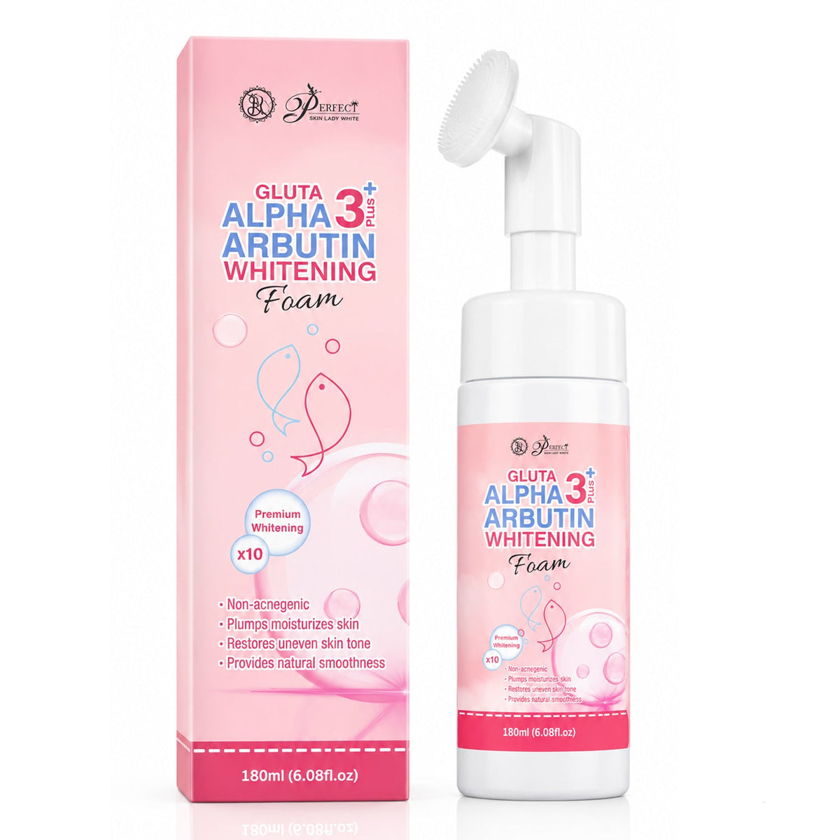 Perfect Skin Lady Gluta Alpha Arbutin 3 Plus Facial Foam Cleanser - 180ml