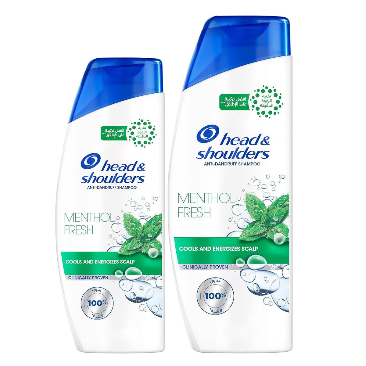 Head & Shoulders Menthol Fresh Anti-Dandruff Shampoo - 350ml+190ml