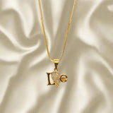 Unique Design Golden Stainless Steel Necklace with pendant - FJ4216