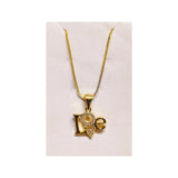 Unique Design Golden Stainless Steel Necklace with pendant - FJ4216