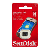 بطاقة ذاكرة SanDisk MicroSD بسعة 16 جيجابايت