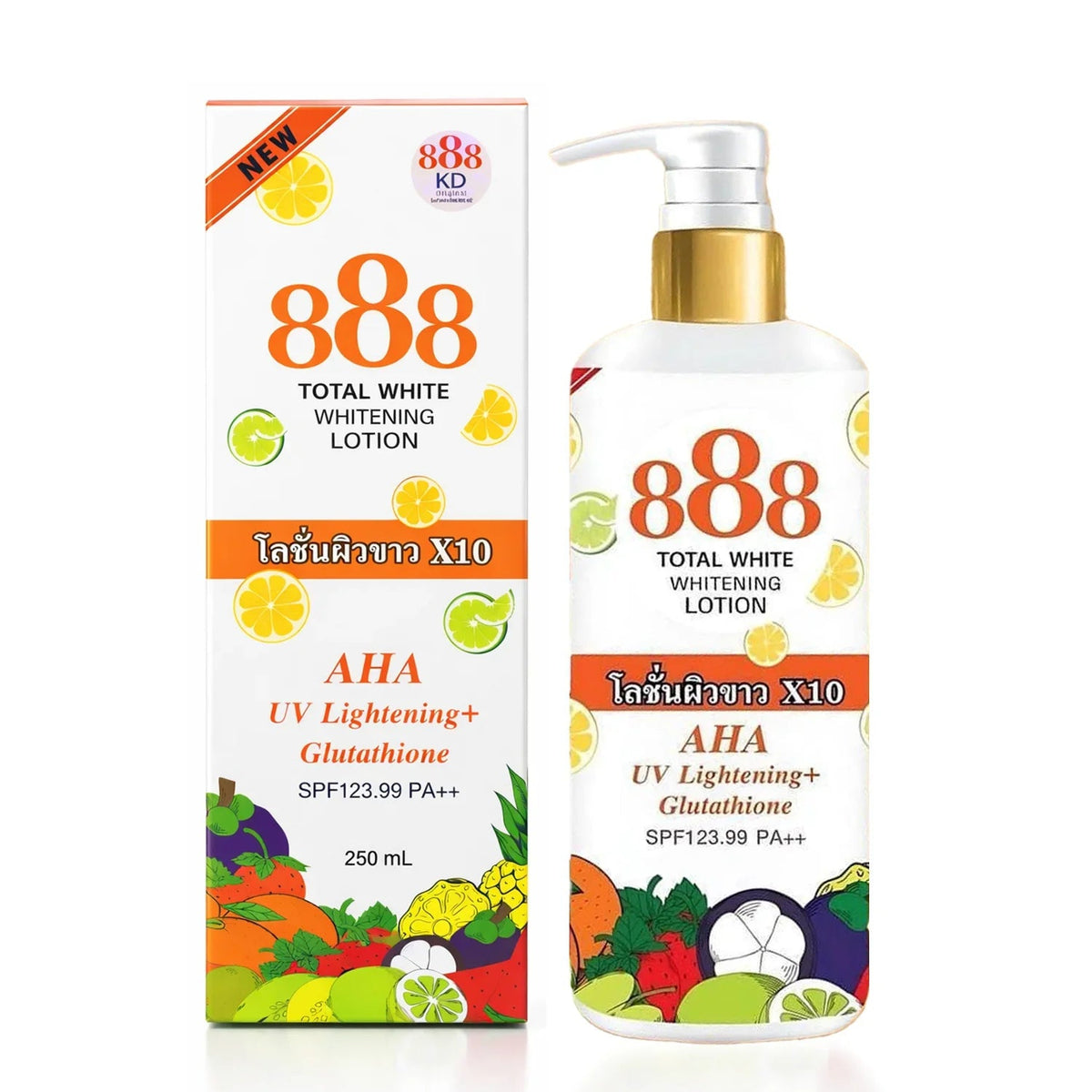 888 Total White Brightening Lotion SPF123 - 250ml