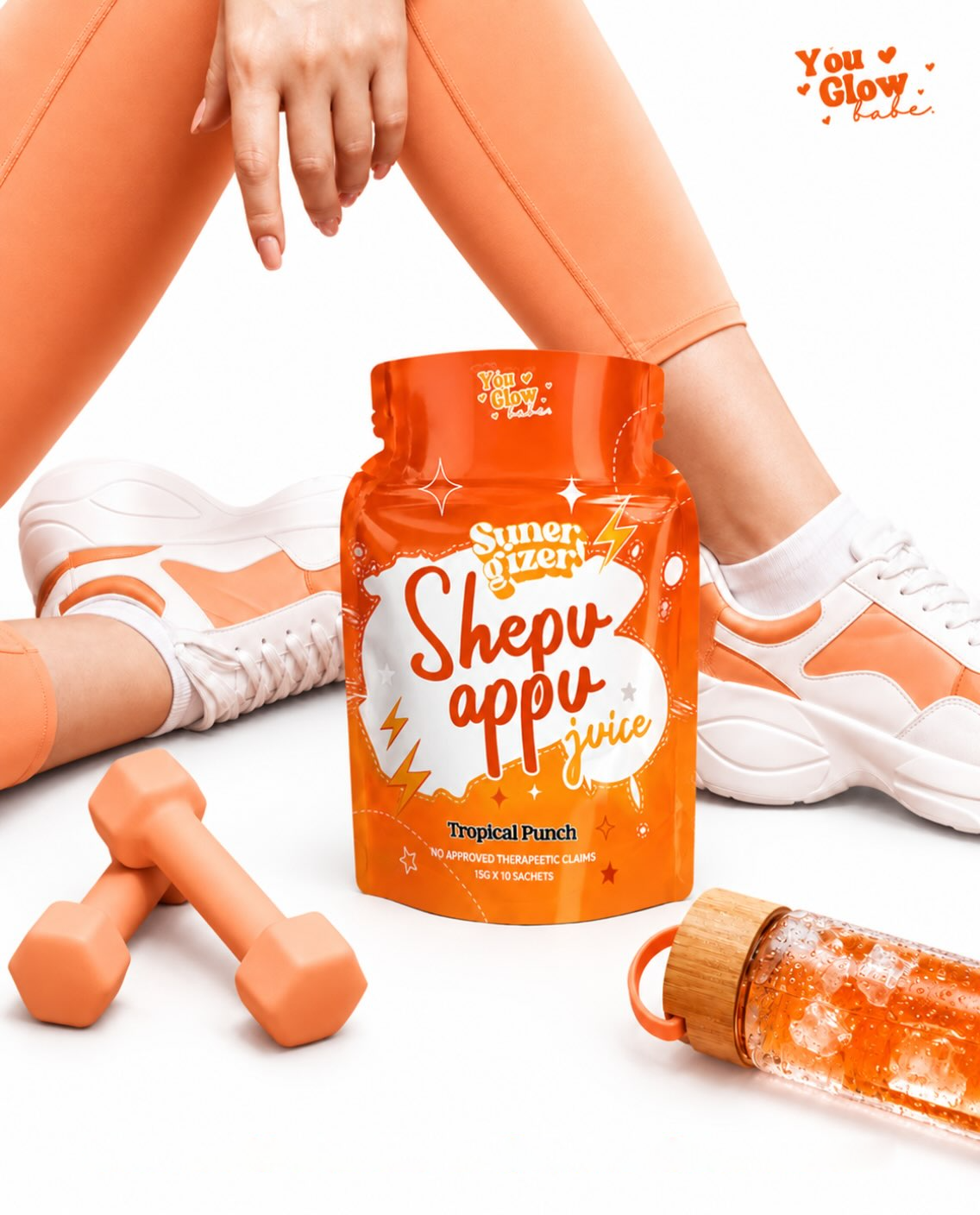 You Glow Babe Shepu Appu Juice Drink Super Gizer - 15g × 10 Sachets