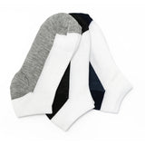 Double Color Soft Elastic Ankle Socks - 3 Pairs - 685BB