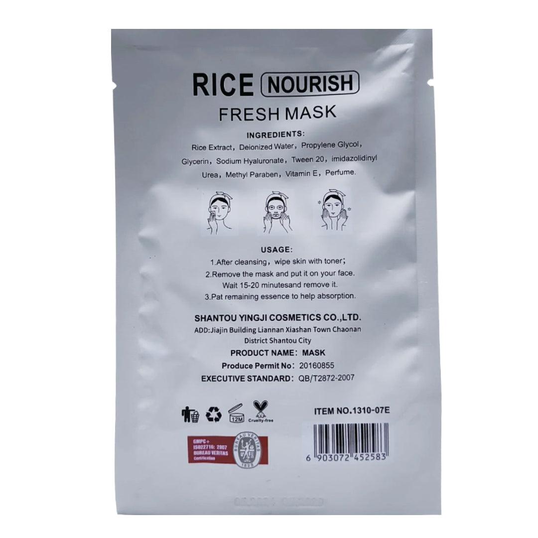 Kiss Beauty Rice Nourish Fresh Face Mask - 30ml