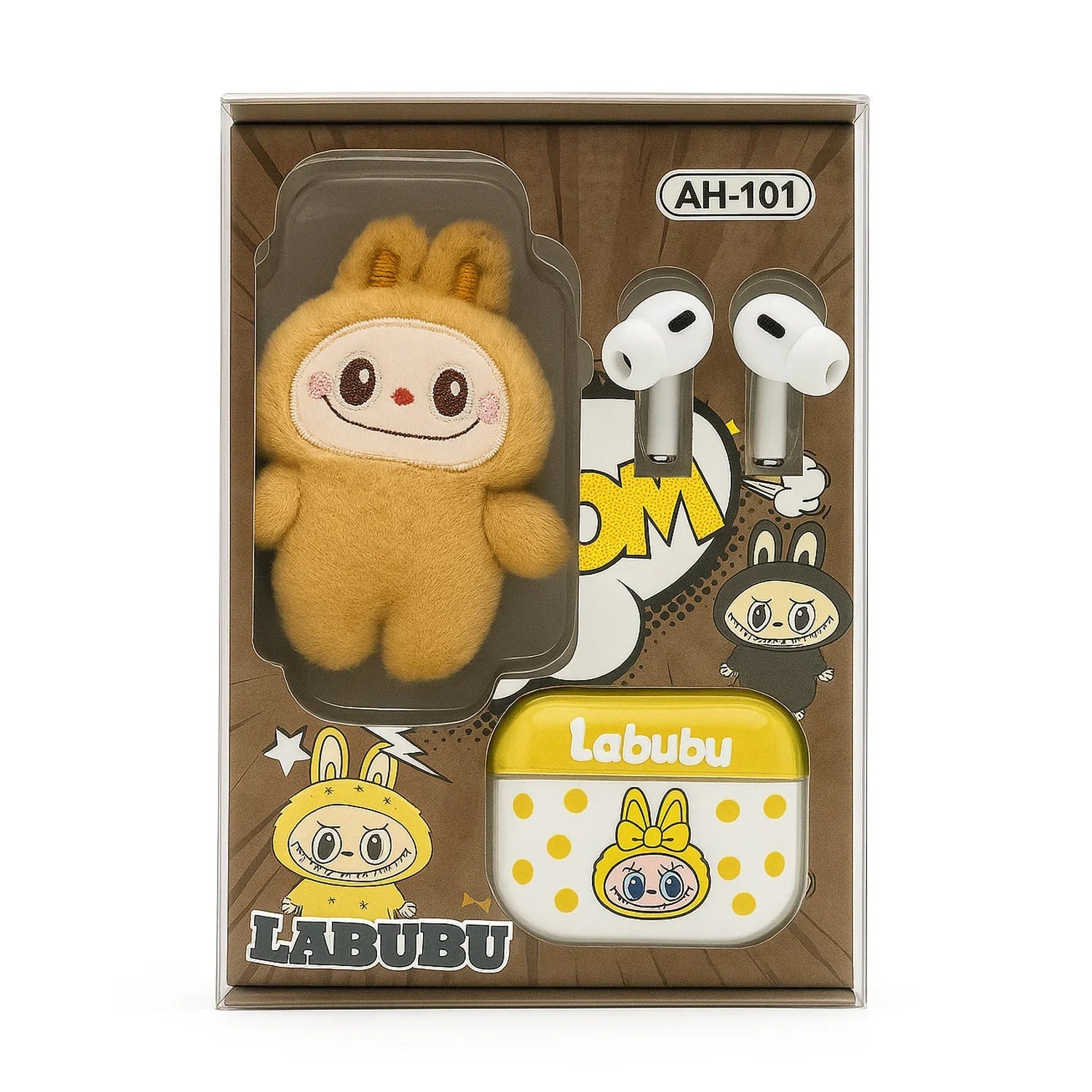 Labubu Wireless Earbuds With Cute Cartoon Stuffed Case GT-21