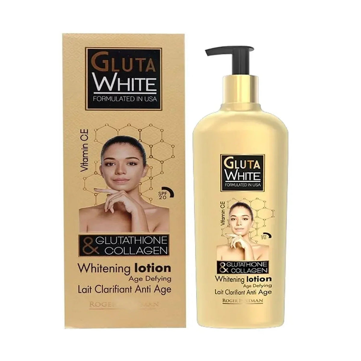 Gluta White Glutathione & Collagen Brightening Body Lotion - 500ml Moon Kuwait Gluta White Glutathione & Collagen Brightening Body Lotion - 500ml Moon Kuwait