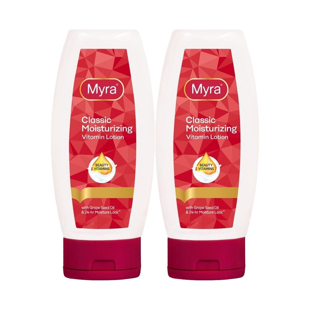 Myra Classic Moisturizing Vitamin Lotion - 200ml × 2 Pcs (Offer)