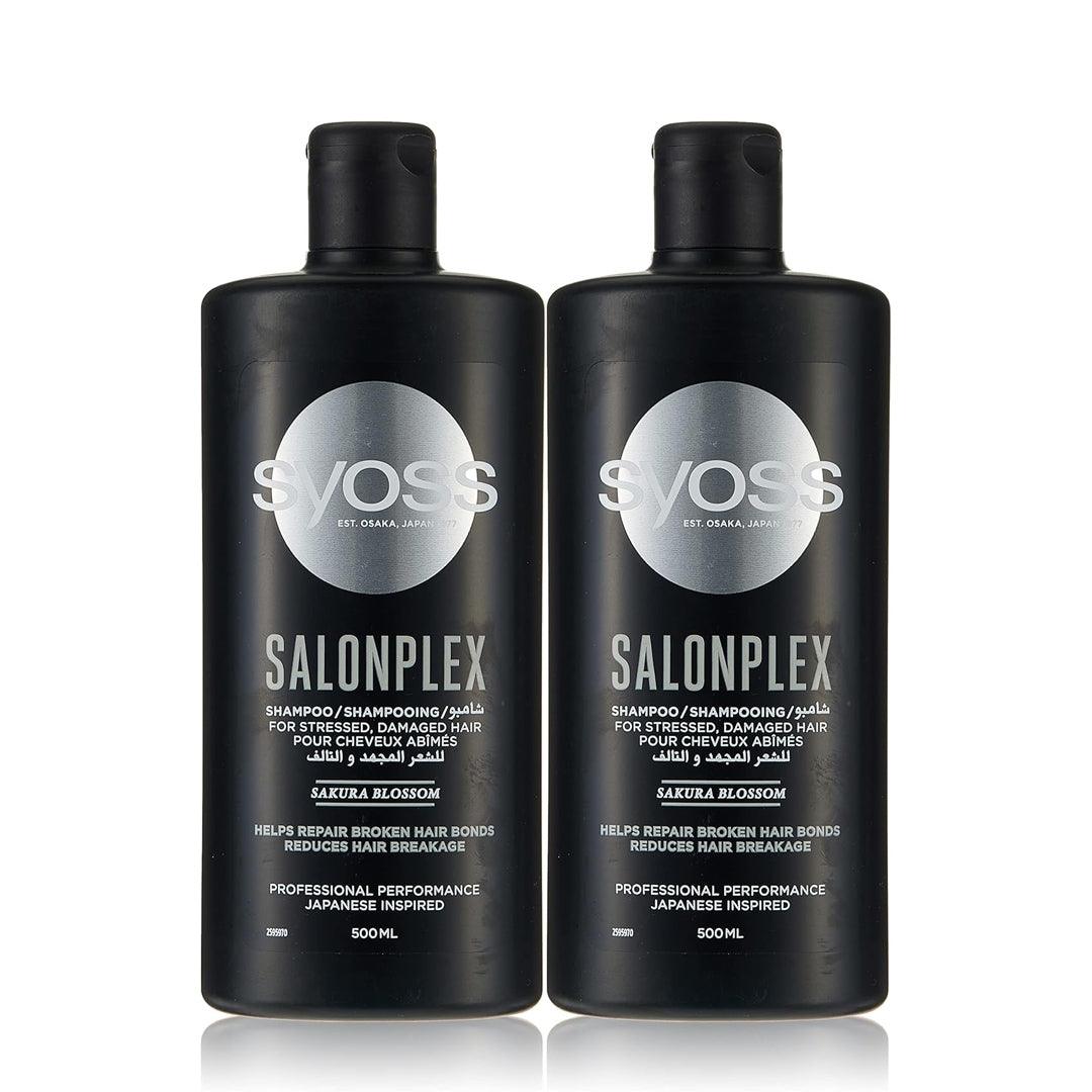 Syoss Salonplex Shampoo For Stressed & Damaged Hair - 500ml+500ml