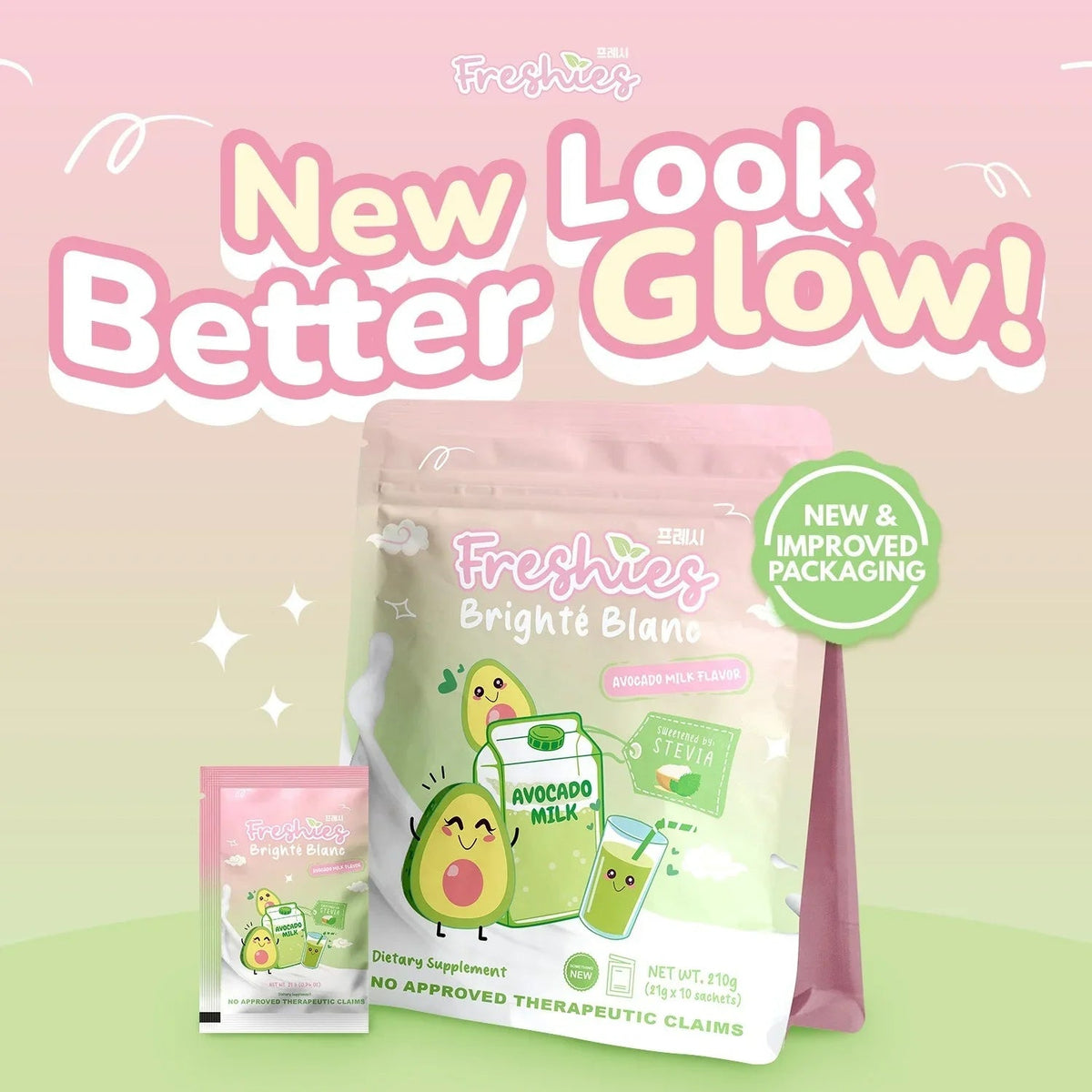 Freshies Avocado Milk - 21g × 10 Sachets