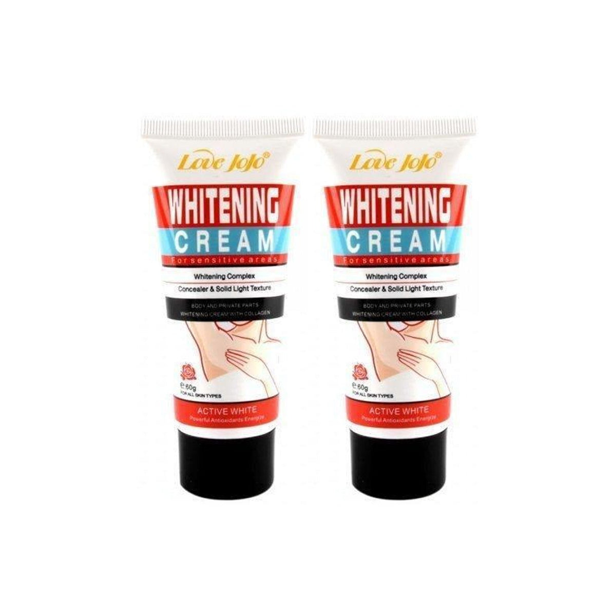 Love JoJo Complex Concealer Active Brightening Cream - 60g × 2Pcs (Offer)