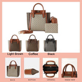 حقيبة يد أنيقة من BAGCO مع حزام قابل للفصل وحقيبة ومحفظة