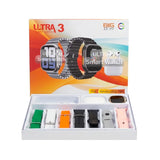 Big 2.3 Infinite Display Smartwatch + TWS - Ultra 3