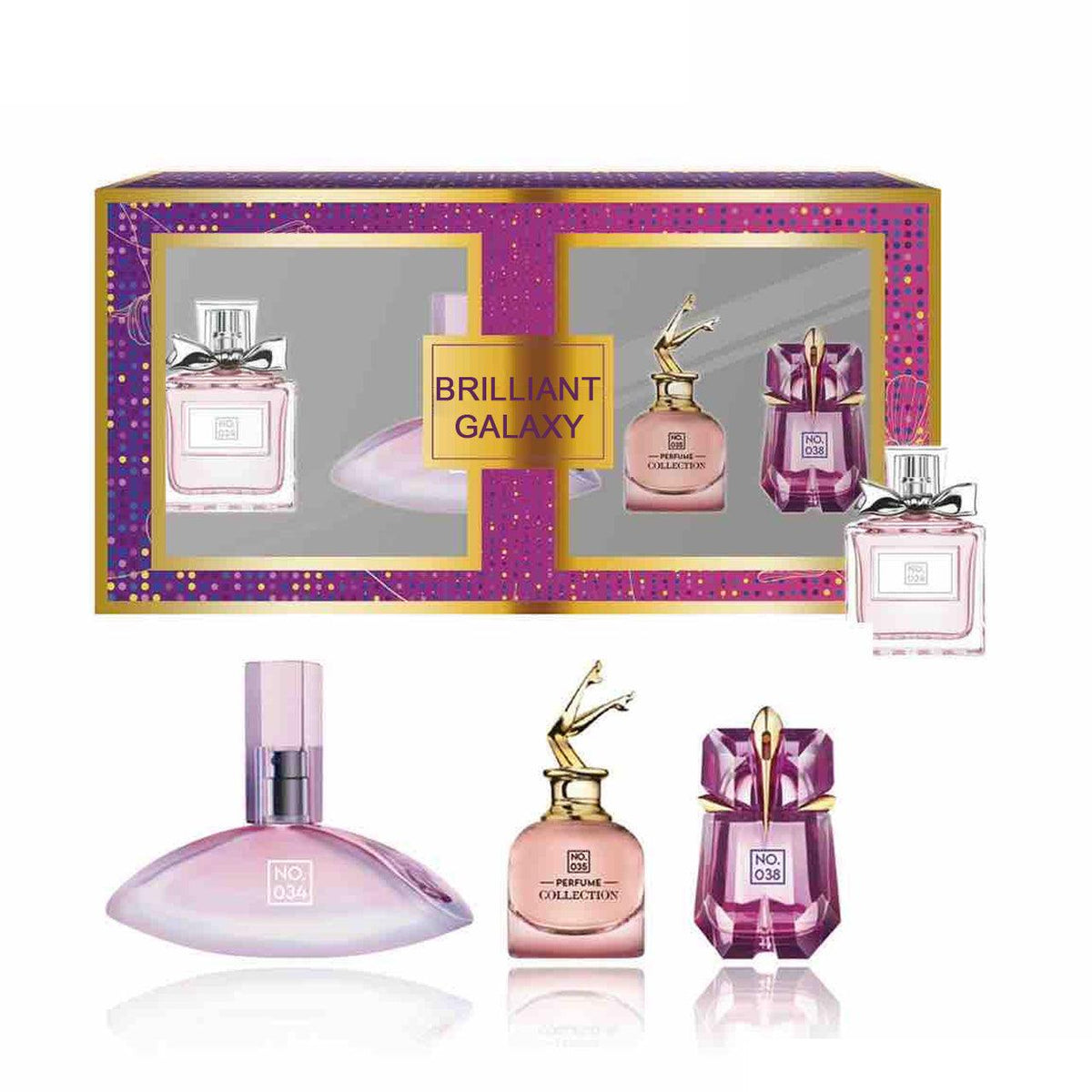 Brilliant Galaxy Perfume Combo Set - 4 Pcs Box (Model 1)