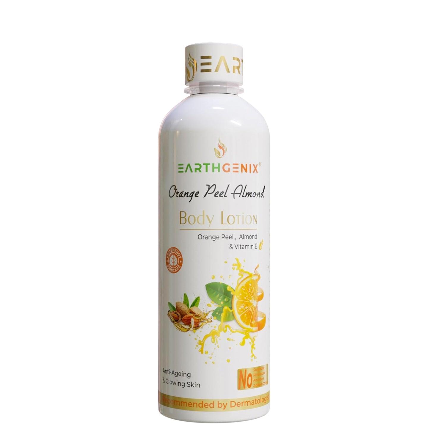 Earth Genix Orange Peel Almond Body Lotion - 300ml